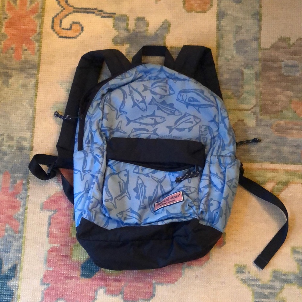 Vineyard Vines blue backpack